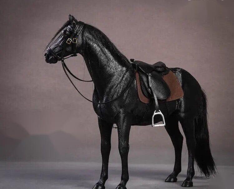 Amazon.co.jp: 1/12scale アクションフィギュア アニマル 黒馬